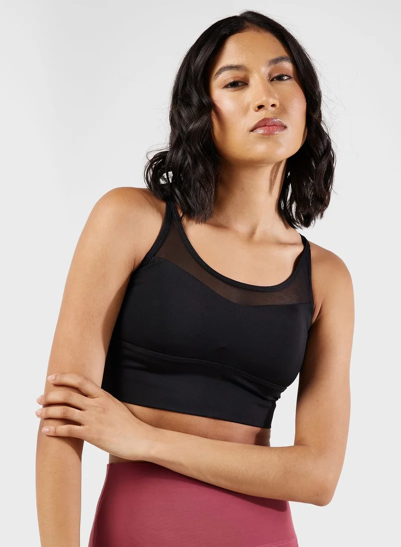 FRWD Mesh Detail Back Cutout Vest