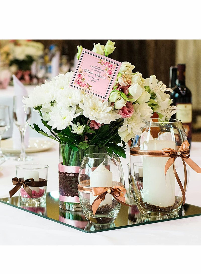 Excefore Plastic Floral Picks, Transparent Heart Shape Straight Head Flower Pick Business Card Holder for Wedding Birthday Party Gift Cards Photos Bouquet Arrangement Home Decor, 23.5 Cm, 100 Pcs - Image 3