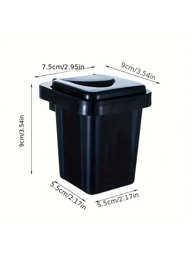Green Stainless Steel Wall Mounted Trash Can Ashtray With Lid - Image 3