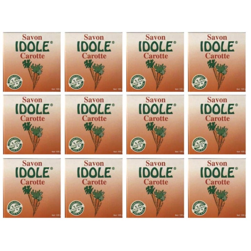 Idole Carrot Soap ORIGINAL MADE IN SPAIN 100g (Pack of 12) - Image 1