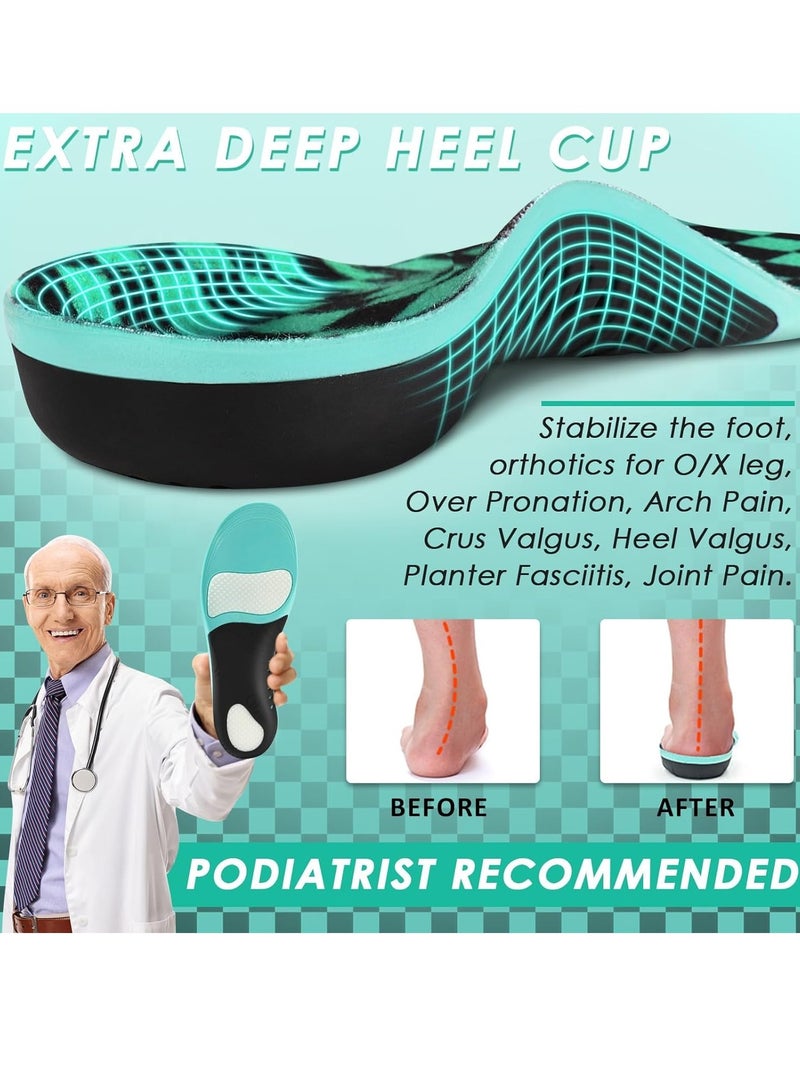 SYOSI Kids Arch Support Shoe Insoles, Kids Orthotic Cushioning Arch Support Shoe Insoles, Children Pu Foam Inserts for Flat feet, Plantar Fasciitis, Feet Heel Pain Relief, Posture Improve - Image 4