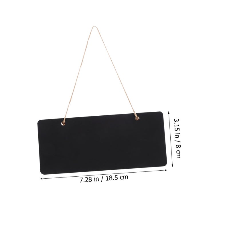 Mini Hanging Chalkboard Signs Wooden Message Board For Home Shop Cafe Office Decor - Image 3
