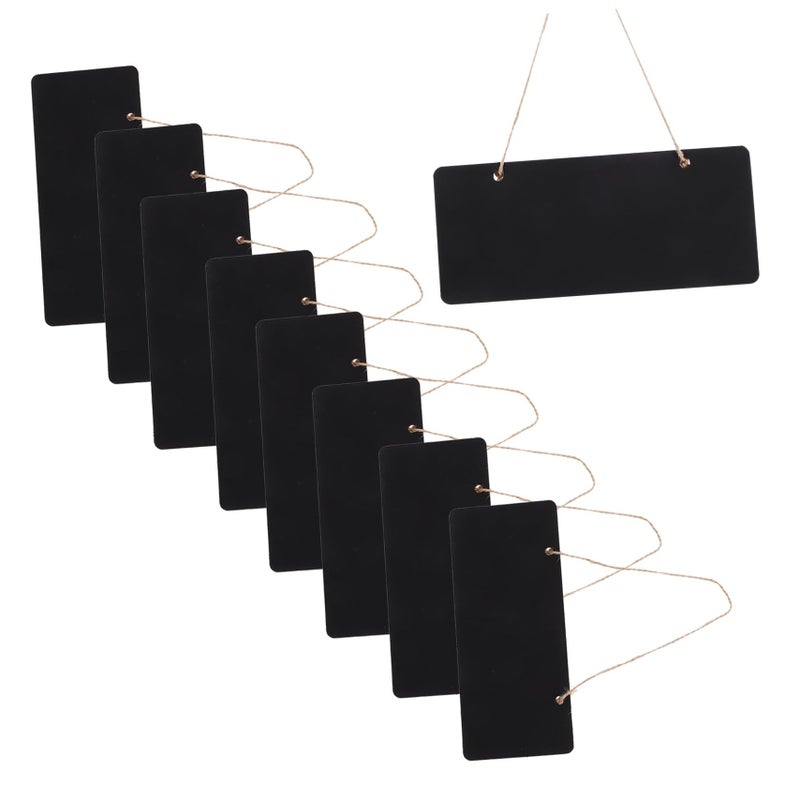 Mini Hanging Chalkboard Signs Wooden Message Board For Home Shop Cafe Office Decor - Image 2