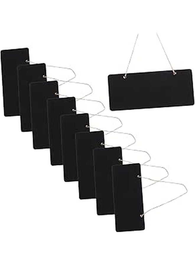 Mini Hanging Chalkboard Signs Wooden Message Board For Home Shop Cafe Office Decor - Image 1