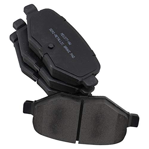 TRQ Rear Brake Pad & Rotor Kit Slotted X Drilled Performance Semi-Metallic Premium G-Coated Driver & Passenger Side Compatible with 2010-2014 Ford Flex 2013-2015 Taurus Lincoln MKT - Image 5