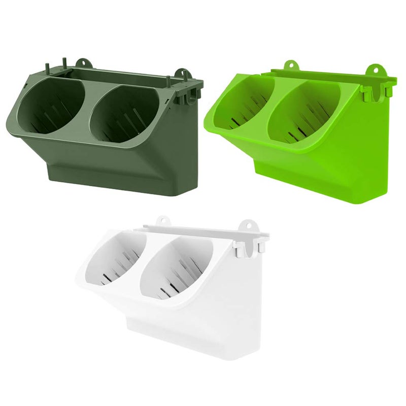 Wall Hanging Plant Holder Garden Vertical Pocket Wall Planter Flower Watering Wall Pot Dark Green Door for Indoor Outdoor 6 Pieces - Image 4