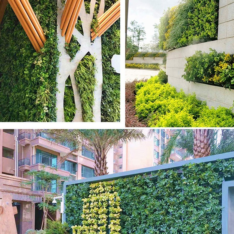 Wall Hanging Plant Holder Garden Vertical Pocket Wall Planter Flower Watering Wall Pot Dark Green Door for Indoor Outdoor 6 Pieces - Image 3