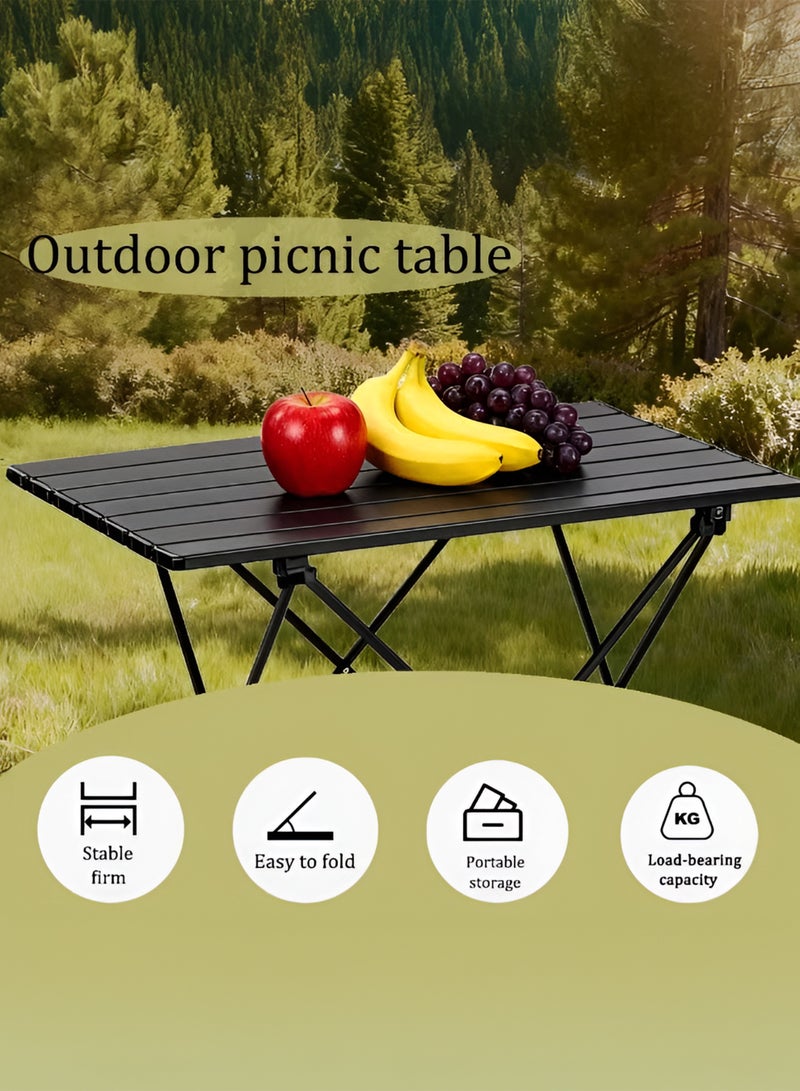 توشيونيكس طاولة تخييم خارجية قابلة للطي - طاولة ألومنيوم خفيفة الوزن محمولة قابلة للطي مع حقيبة حمل، طاولة نزهة مدمجة قابلة للطي للمشي لمسافات طويلة، الصيد، الشاطئ، الشواء، الطبخ، السفر، المهرجانات والاستخدام الداخلي والخارجي - 68 × 47 × 40 سم - Image 5