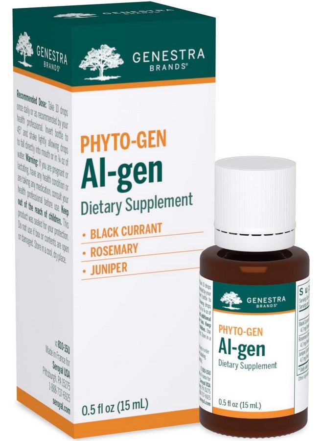 Genestra Brands Al-gen | Black Currant, Rosemary, and Juniper Herbal Supplement | 0.5 fl. oz. - Image 1