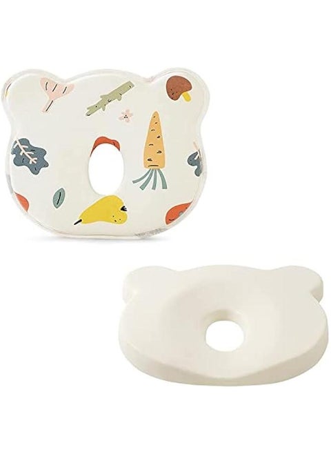 Baby Pillow Breathable Set, with Pillowcase for Infants or Toddlers, Prevents Flat Head and Shapes Infant's Head