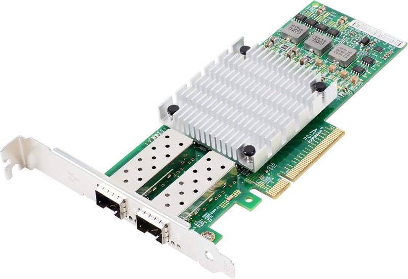 Millennium Technology 10Gb NIC Dual SFP+ Port Ethernet Converged Network Adapter PCIe x8 with BCM57810 Chipset - Image 1
