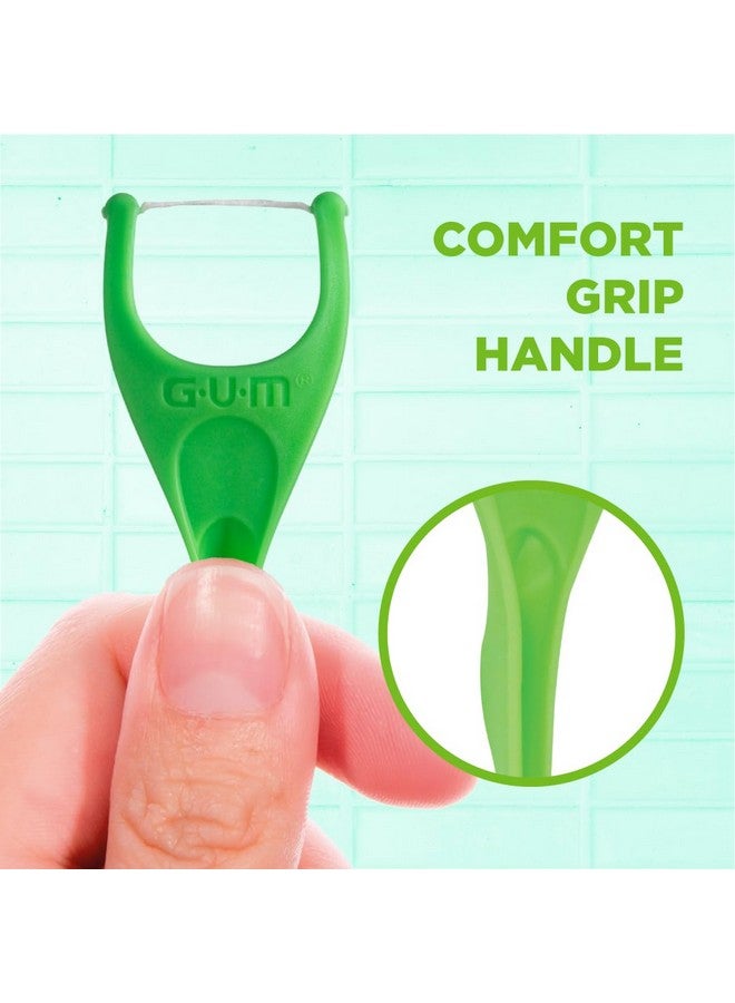 GUM Angled Floss Picks, Perfect for Tight Teeth, Extra Strong Shred-Resistant Dental Floss, Angled for Easy Reach, Dental Flossers for Adults, Fresh Mint Flavor, 75ct (4pk) - Image 5