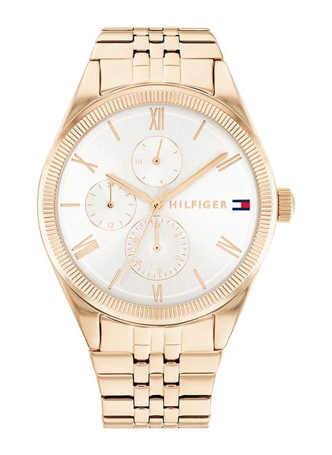 Women Analog Round Shape Gold Wrist Watch 38 mm