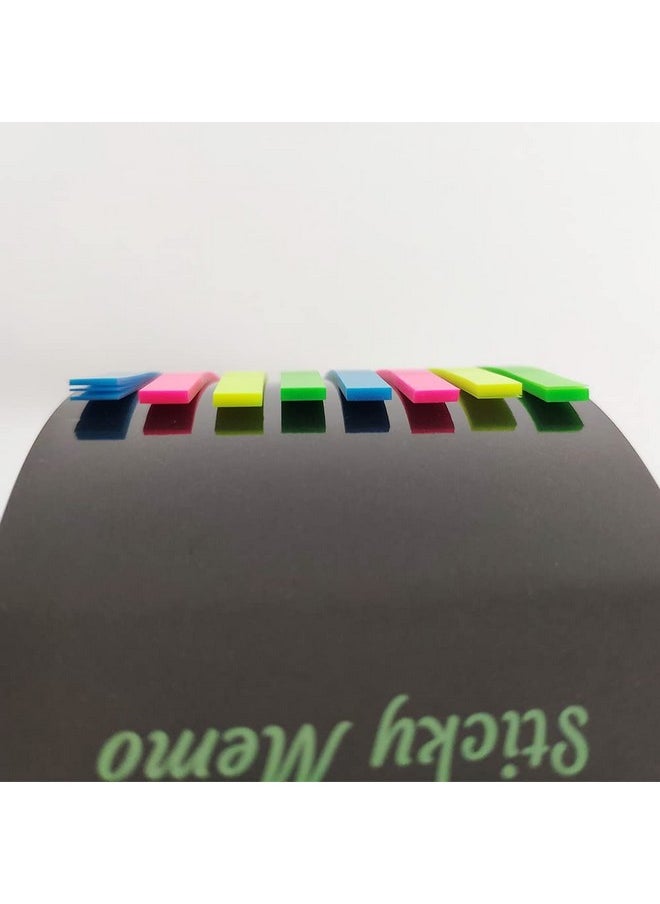 metulip 320Pcs Highlighter Tape, Long Page Markers Sticky Index Tabs Transparent Flags Tabs 4 Colors Neon Book Tabs For Annotating Books Aesthetic Office School Study Supplies  - Image 5