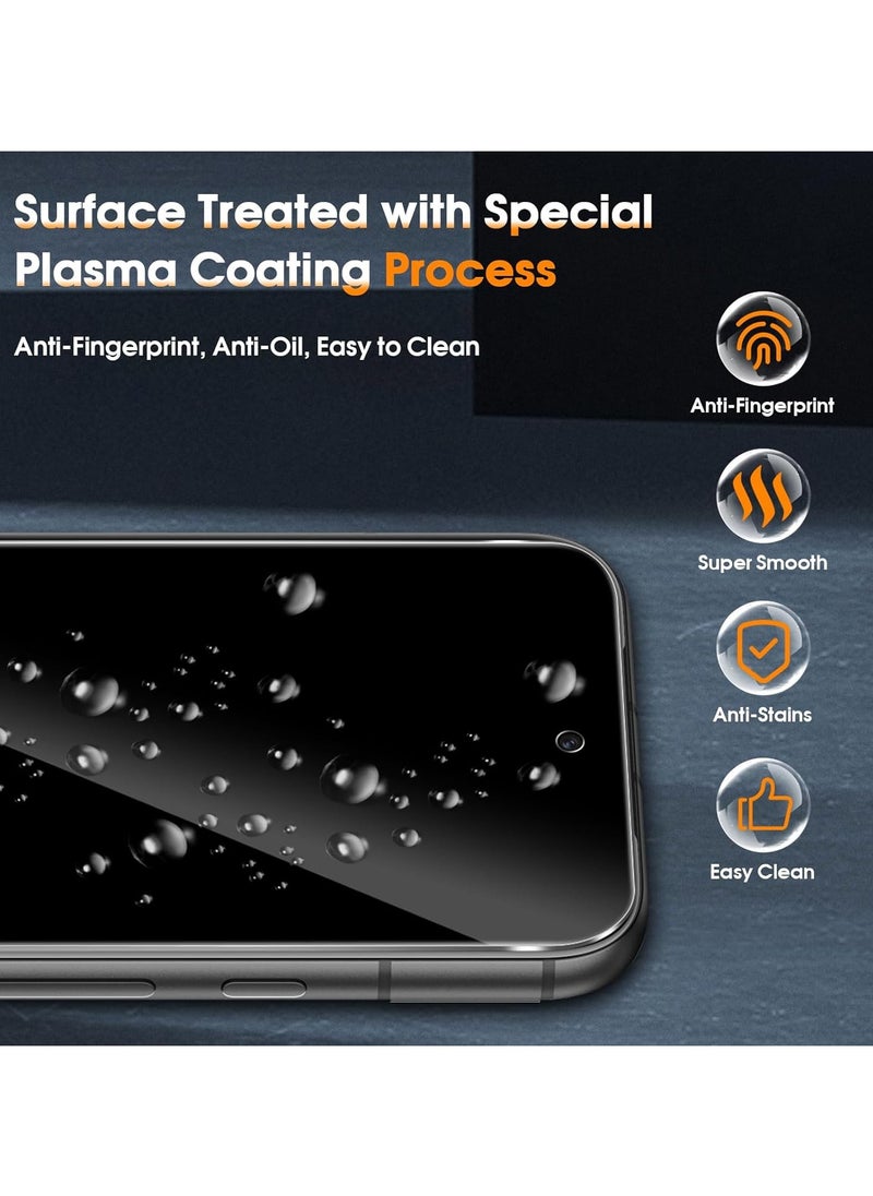 [2+2 Pack] Privacy Screen Protector Compatible with Google Pixel 8a & Camera Lens Protector, Anti-Spy Tempered Glass, 9H Hardness Anti-Scratch Case Friendly