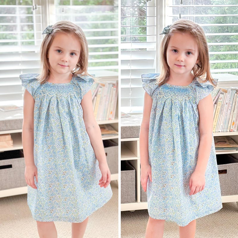 Simplee Kids Baby Floral Dress Toddler Smocking Dress for Little Girls - Casual Floral Print Sundress for Spring/Summer - 24M-6T - Image 2