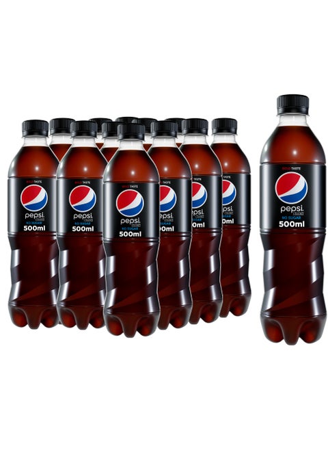 Zero Carbonated Soft Drink No Sugar 500ml Pack of 12