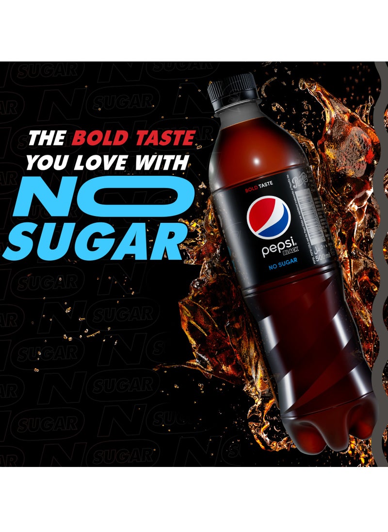 Pepsi - Zero Carbonated Soft Drink No Sugar 500ml Pack of 12 - Image 1