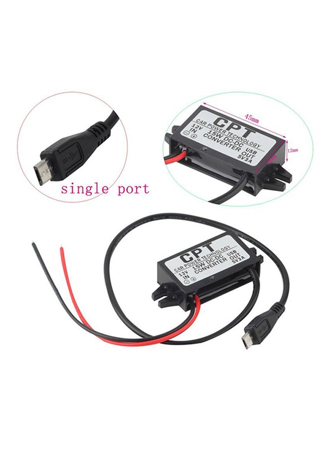 OUTAD Car DC Converter Module Charger With USB Cable - Image 2