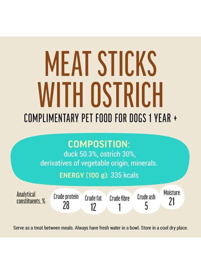 Dog Fest Meat Sticks With Ostrich For Adult Dogs [Weight - 45g] - Image 4