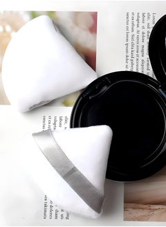 SARAOONT 12 Piece Triangle Powder Puff Set Precision Makeup Pads for Flawless Face Powder Application  - Image 2