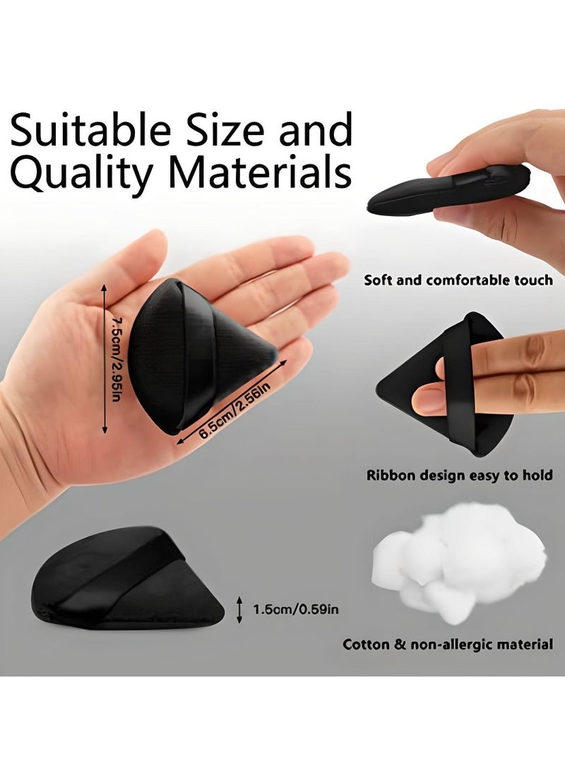 SARAOONT - 12 Piece Triangle Powder Puff Set Precision Makeup Pads for Flawless Face Powder Application - Image 1