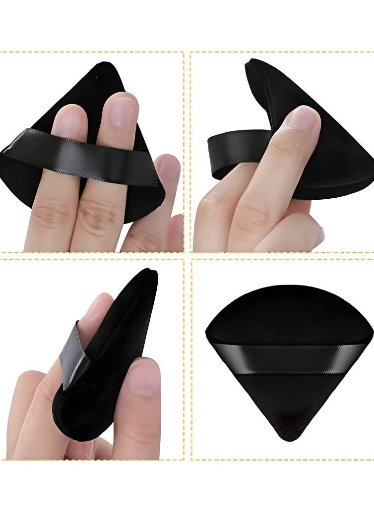 SARAOONT - 12 Piece Triangle Powder Puff Set Precision Makeup Pads for Flawless Face Powder Application - Image 1