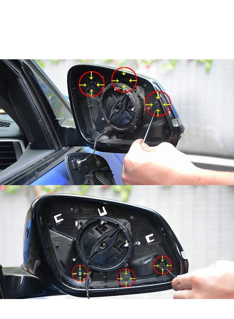 SYOSI Dynamic LED Side Mirror Blink Sequential Turn Signal Light Strip Assembly For BMW 1 2 3 4 Series F20 F30 F31 F21 F22 F23 F32 F33 F34 X1 E84 F36 F87 M2 (Blue+Yellow}  - Image 3