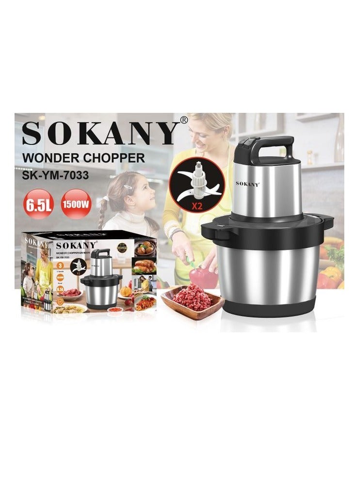 Sokany SK-YM-7033N Chopper And Chopper 1500 Watt 6.5 Liters