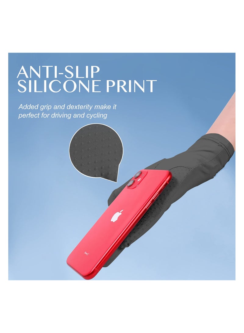 Sun Gloves UV Protection UPF 50+ for Women Touchscreen Full Finger Breathable Mesh Palm for Outdoor, Driving, Hiking - Image 3