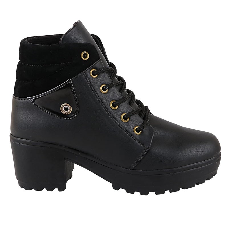 Shoetopia Women's Block Heel Boots - Image 4