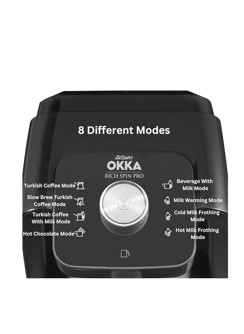 ارزوم اوكا ماكينة صنع قهوة تركي 5 أكواب 700 مل 8 برامج إعداد ذهبي Ok0026  - Image 3