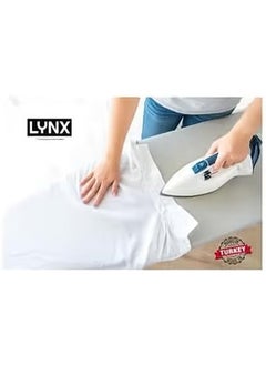 lynx LY125 LYNX Turkish Ironing Board with Steam Iron Soleplate, Lightweight 35 x 113  - Image 4