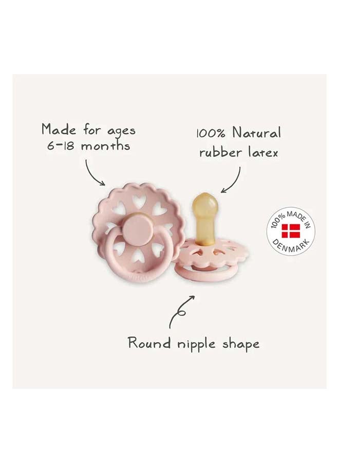 FRIGG Round Latex Baby Pacifier 6-18M 6-Pack Cinnamon Charm - Size 2 - Image 4