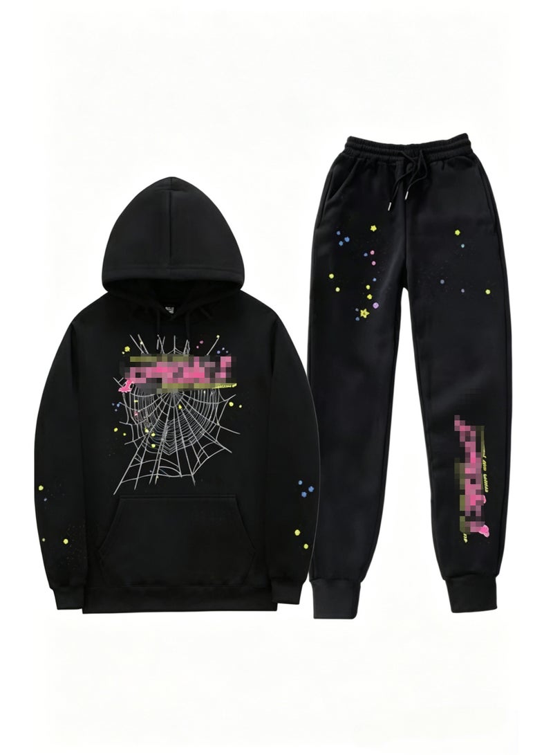 Nariele Letter Printed Couple Hoodie Men's And Women's Hooded Sweatshirt Set - Image 1
