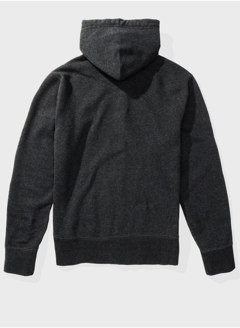 American Eagle - Graphic Zip Through Hoodie - Image 1