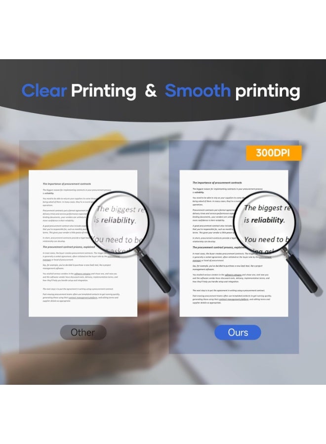 iDPRT A4 Thermal Paper - 210 x 297 mm Continuous Printing Paper (200 Sheets), Compatible with MT610/iDPRT/HPRT Portable Thermal Printers & Document Printers - Image 2