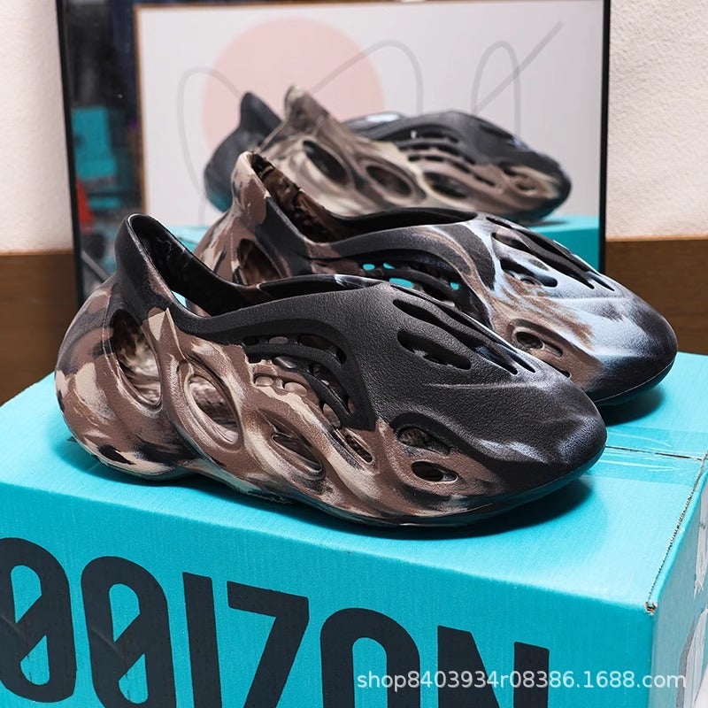 Croc-Style Sandals With A Stepping-On-Clouds Feel, Unisex, Thick-Soled, Model, Breathable Casual Beach Slippers From Putian - Image 4