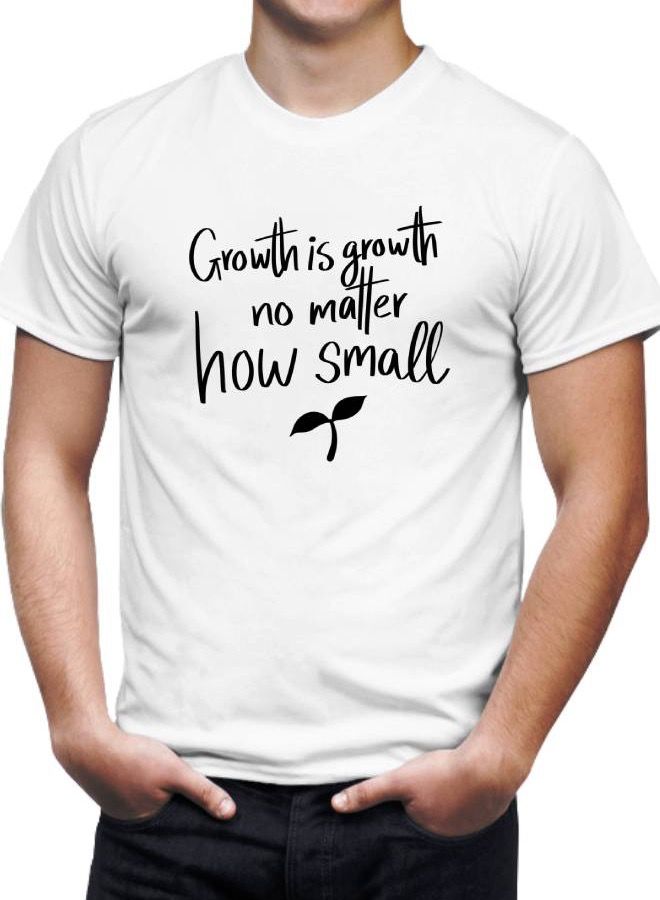 LIT Men’s Soft T Shirt Printed Growth Is Growth - Image 2