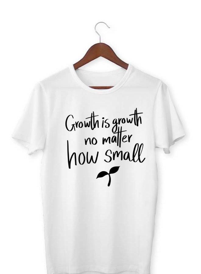 LIT Men’s Soft T Shirt Printed Growth Is Growth - Image 1