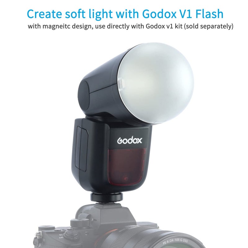 Godox AK-R11 Diffuser Dome for Godox V1 V1pro Round Head Flash for Godox AD100Pro / H200R - Image 2