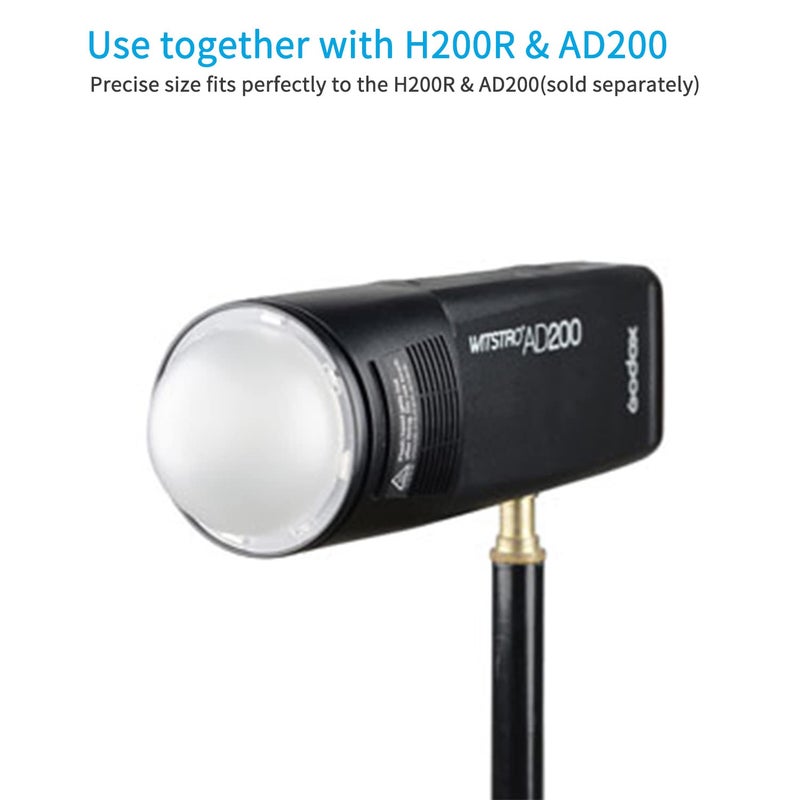 Godox AK-R11 Diffuser Dome for Godox V1 V1pro Round Head Flash for Godox AD100Pro / H200R - Image 5