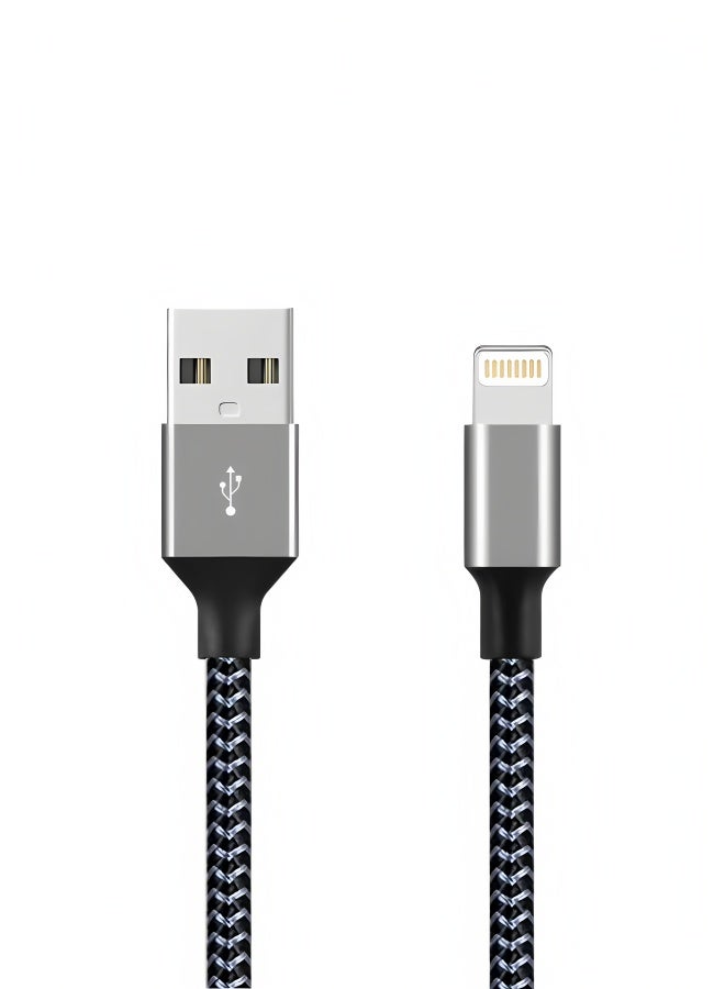 أبلينم شاحن آيفون بطول 1 متر، معتمد من Apple MFi، كابل شحن سريع Lightning، سلك نايلون مضفر عالي السرعة، متوافق مع أجهزة iPhone 14، 13، 12، 11 Pro Max، XR، XS، X، 8، 7، 6 Plus، iPad، وغيرها. - Image 1