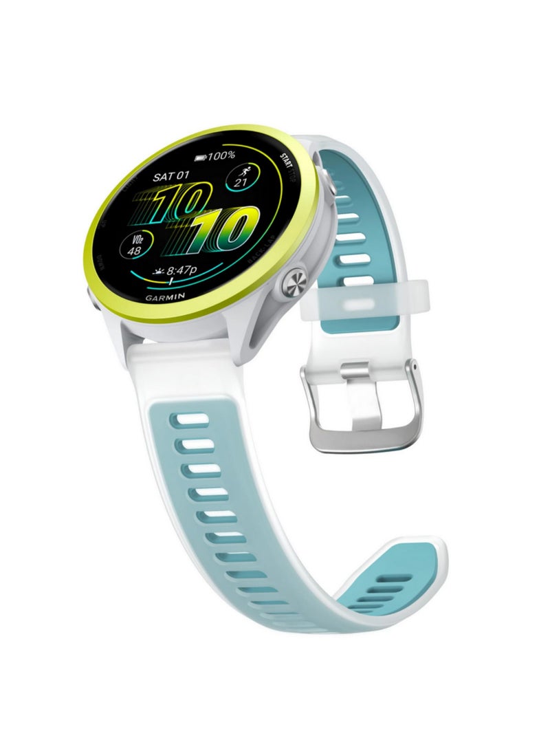 1PCS 20mm Transparent Two Tone Silicone Strap For Garmin Forerunner 570 265 255 165 55/Vivoactive 6 5 4/Venu Sport Band Bracelet blue - Image 3