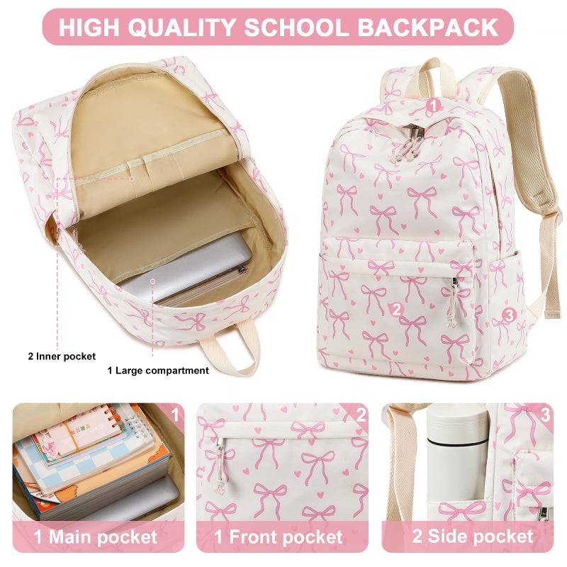 LOIDOU Backpack for Teen Girls Middle-School Primary Elementary Bookbags 17inch Kids Backpack Women laptop Backpack Lightweight Casual Daypack - Image 5