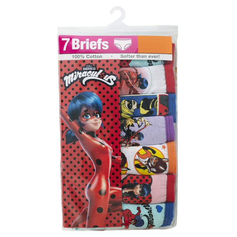 Miraculous Miraculous Girls' Ladybug 7-Pack Underwear in Sizes 4, 6, 8, Multicolor/Assorted  - Image 4