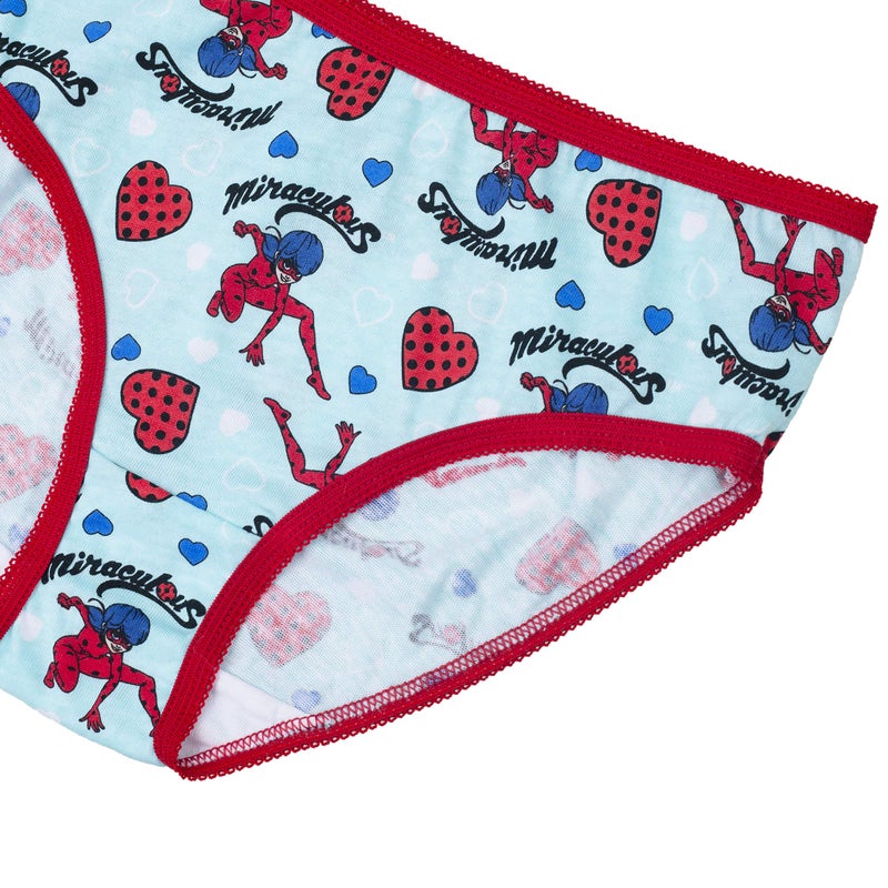 Miraculous Miraculous Girls' Ladybug 7-Pack Underwear in Sizes 4, 6, 8, Multicolor/Assorted  - Image 2