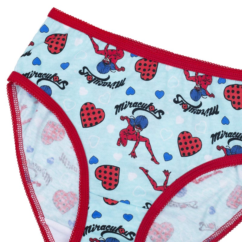 Miraculous Miraculous Girls' Ladybug 7-Pack Underwear in Sizes 4, 6, 8, Multicolor/Assorted  - Image 3