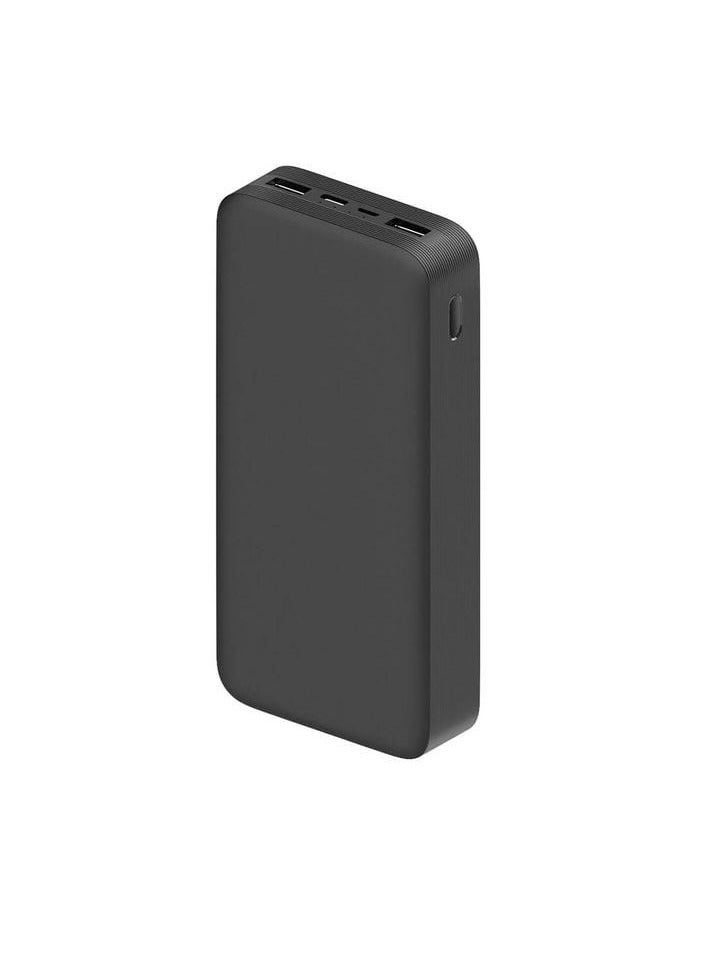 20000 MAh Ultimate Fast Charging PD Power Bank  Triple Outputs - 22.5W Power Delivery For Iphones Dual 18W Smart USB-A For Android Devices Dual Inputs Micro-USB And Type-C Black