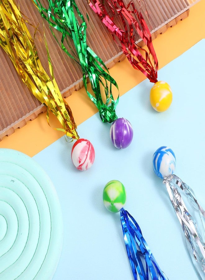 mekueeex 120 Pcs Colorful Streamer Balls Rubber Comet Ball Decorations for Goodie Bag Stuffers,Piñata Fillers, Assorted Colors - Image 5